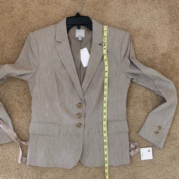 Halogen Linen Blend Pantsuit Light Taupe - Size 8 - Picture 7 of 15